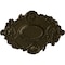 Ekena Millwork Kinsley Flowing Leaf Ceiling Medallion, Hand-Painted Green Gold, 30 3/8"W x 20 3/4"H x 1"P CM30KIGGS - alternate 1